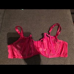 Cacique hot pink bra